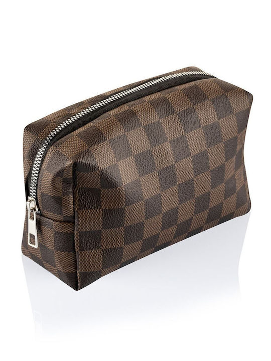 Enpapa Tägliche Kulturbeutel Makeup Tasche Elegant Kompakter Design Synthetisches Leder