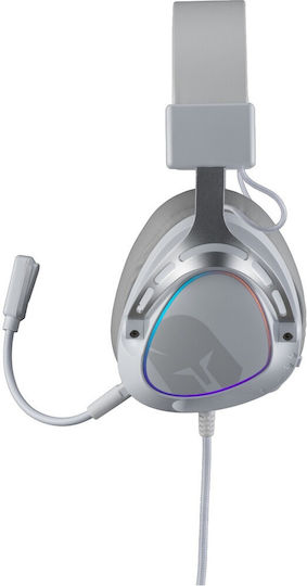 Spartan Gear Erato Over Ear Gaming Headset με σύνδεση 3.5mm Λευκό for Nintendo Switch / Nintendo Switch 2 / PC / PS4 / PS5