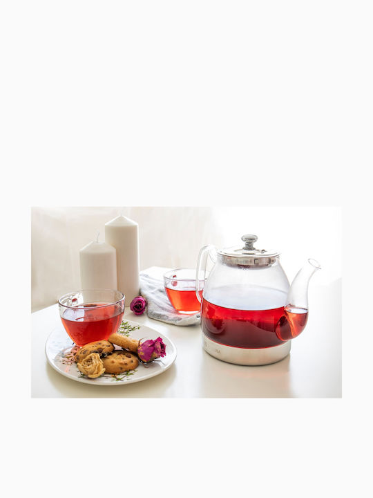 Zokura Βραστήρας Ανοξείδωτος Διάφανη 1500ml