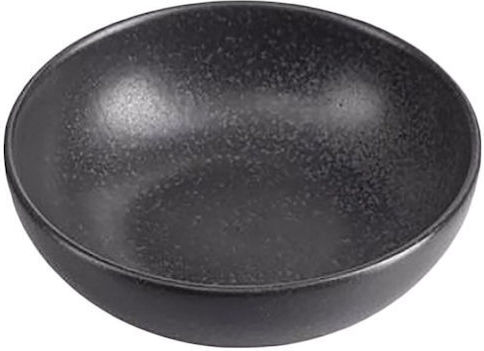 Porland Deep Porcelain Plate Black 10cm