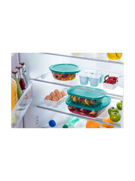 Pyrex Glass Food Container Blue 2.2lt