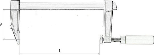 Artpol 24101 F-Typ Klemme mit Maximale Öffnung 150mm