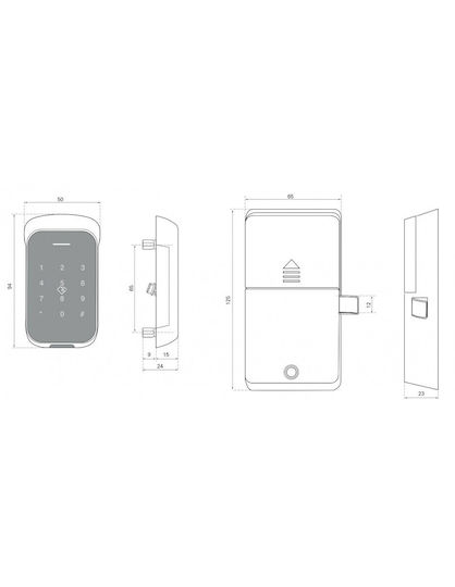 Electronic Drawer Cabinet Lock Thirard 00078949