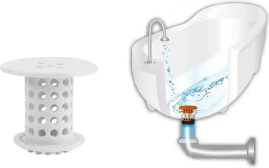 Shower & Sink Drain Hair Catcher Universal 2 Pieces Tc-538