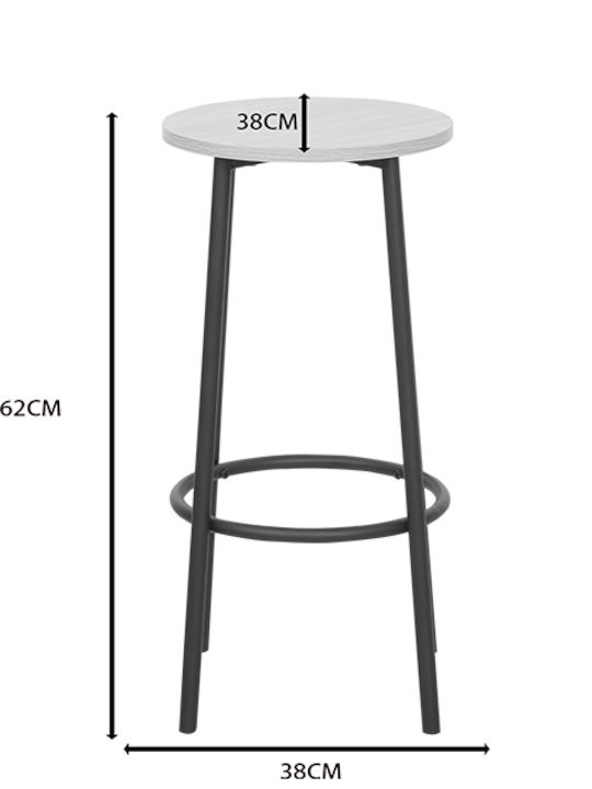 Pakketo Esszimmermöbel-Set mit Bar mit 4 Hockern 100x60cm