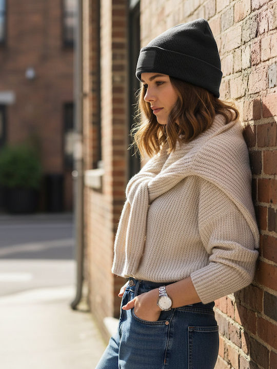 Beanie Unisex Knitted Beanie in Grey Colour