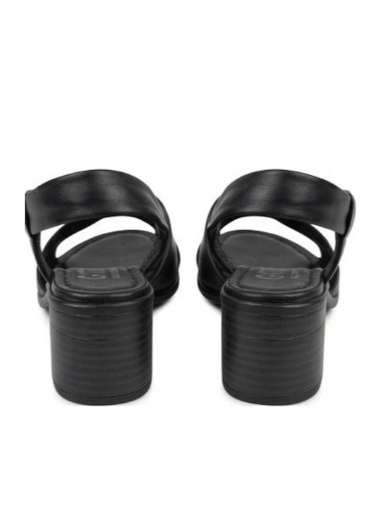 Leather Anatomic Black Sandals