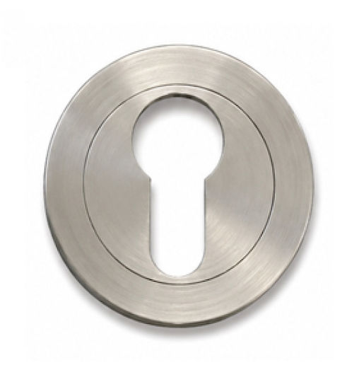 Round Security Rosette Metal Cylinder Socket Anthracite