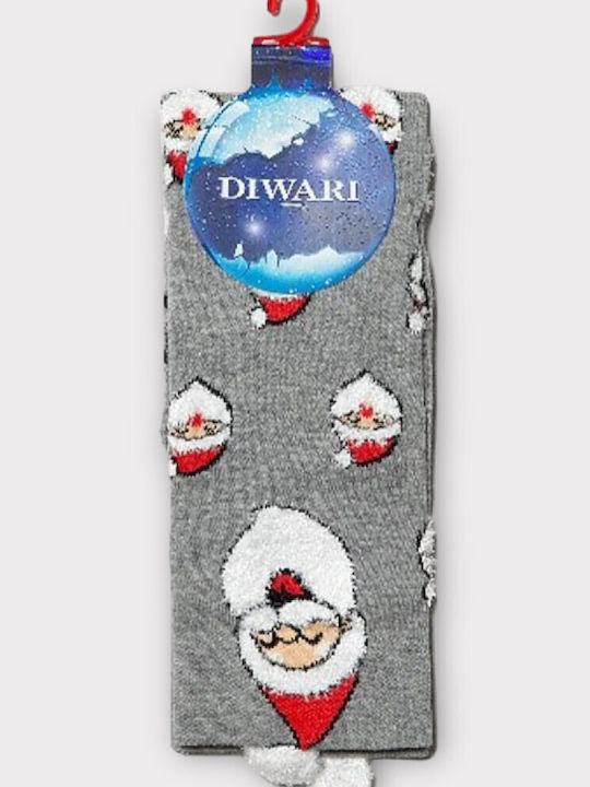 Diwari Männliche Weihnachten Socken Grau