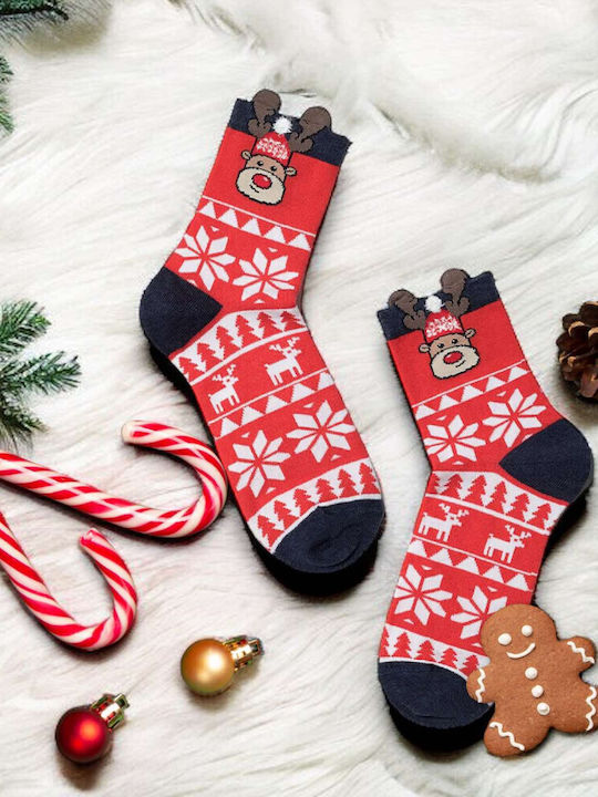 Diwari Men's Christmas Socks Red