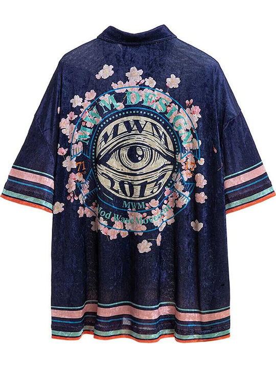 Kurzärmeliges Damenhemd Almond Blossom Gestreift