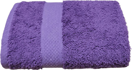 Kotonia Home Πετσέτα Προσώπου Pastel 50x90εκ. Purple Βάρους 400gr/m²