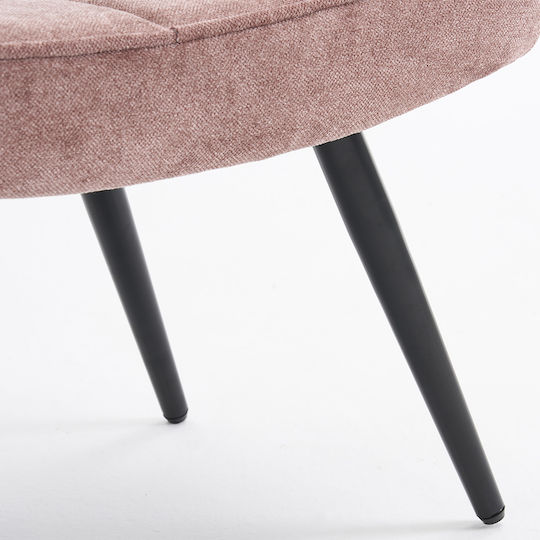 Υποπόδιο Επενδυμένο με Ύφασμα Ease Pink 60x40x38εκ.