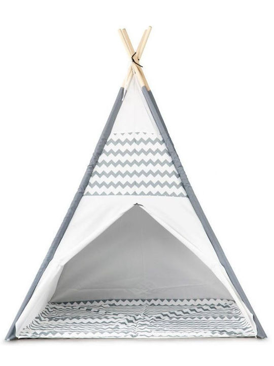 Ecotoys Kids Indian Teepee Play Tent for 3+ years Gray