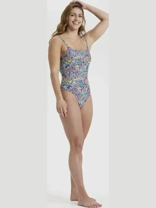 One Piece Swimsuit with Removable Padding Multicolour