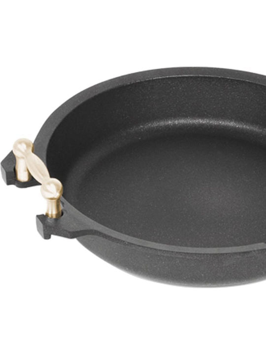 AMT Gastroguss Paella Baking Pan from Cast Aluminum with Non-Stick Interior Coating 32cm
