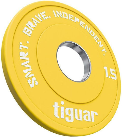 Tiguar Placă De Tip Olimpic Cauciucată 1 x 1.5kg Φ50mm