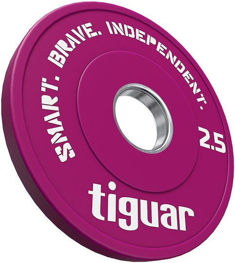 Tiguar Олимпийски Тип Каучуков Диск 1 x 2.5кг Ф50мм