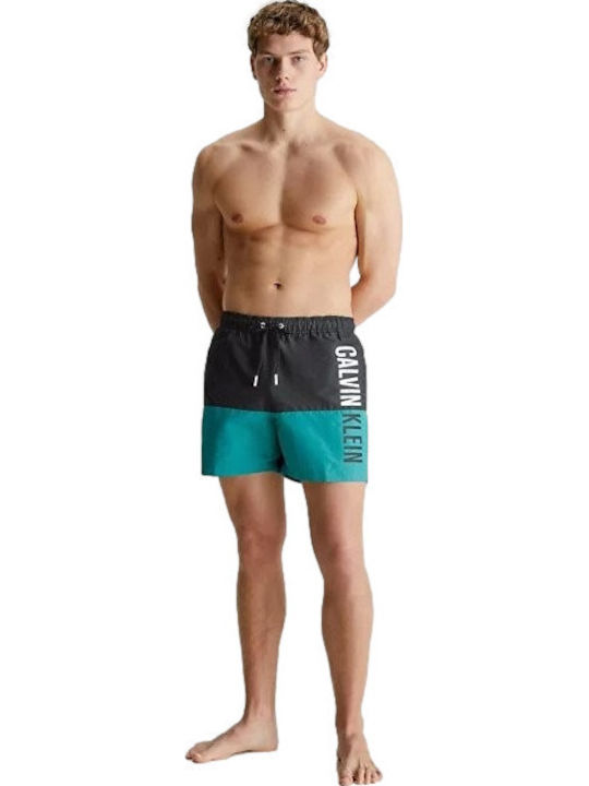 Men's Swimwear Shorts Black Striped