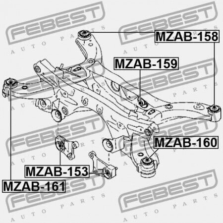 Manșon Pernă Diferențial Mazda CX-5 KE 2011-2012 EU KD35-28-68YA