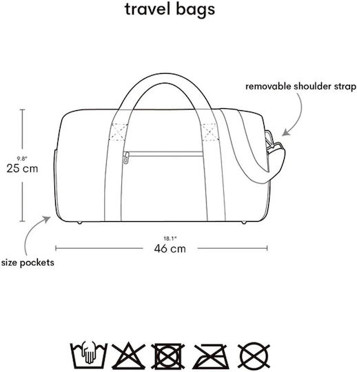 A Little Lovely Company Bag Sack Voyage 26lt Blue Fabric L46xW22.5xH25cm