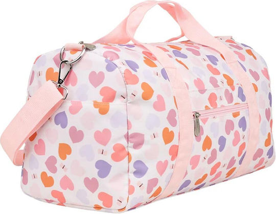 A Little Lovely Company Bag Sack Voyage 26lt Pink Fabric L46xW22.5xH25cm