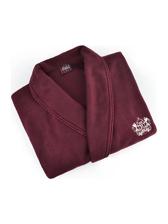 Rafael Зимна Мъжка Халат Флийс Bordeaux