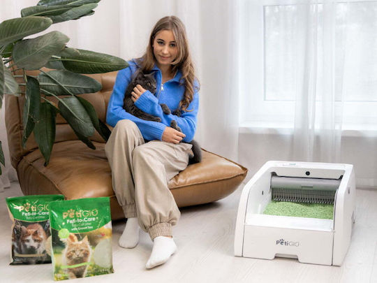 Petigio Cat Litter Tofu with Green Tea Scent