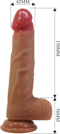 Pretty Love Dildo Realistic Cu Ventuză Maro 20.5cm