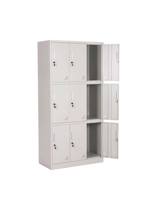 Шкаф Malmoe Метал 90x40x185бр