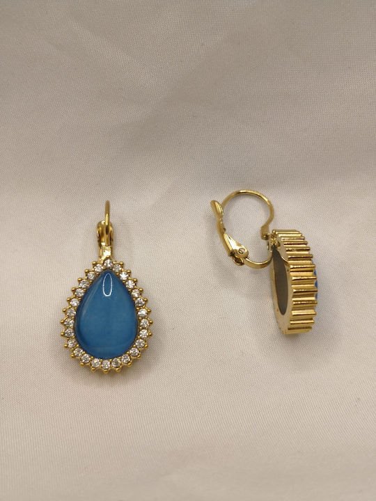 Earrings Made Of Gold Plated Steel E281
