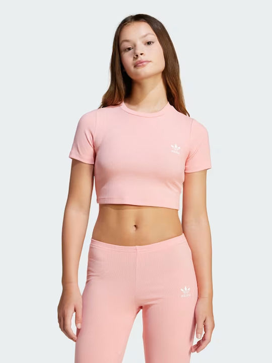 Παιδικό Crop Top Κοντομάνικο Φούξια Originals