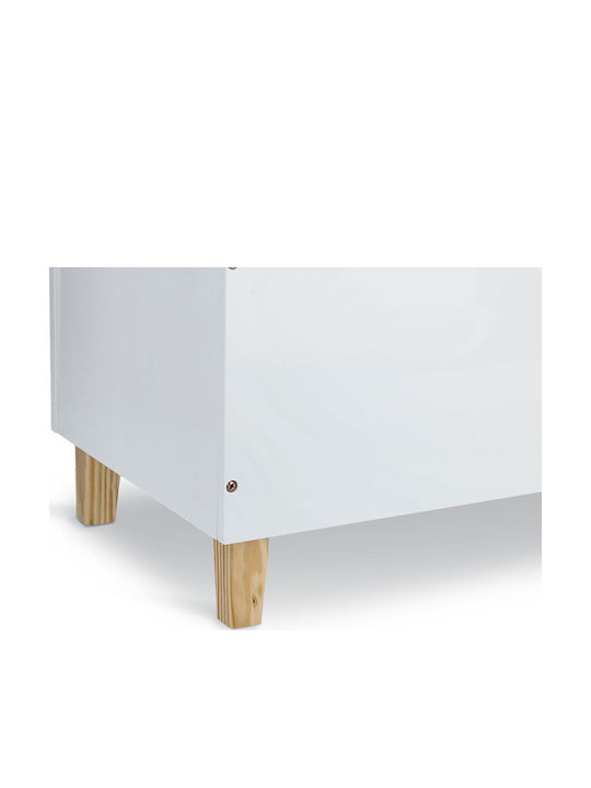 Zeller Kinder Aufbewahrungsbox aus Holz Wolke Weiß 60x34.5x56cm 1Stück
