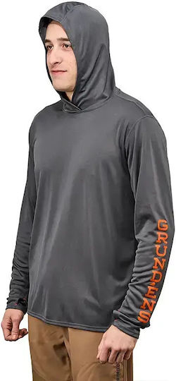 Риболовна блуза Grundens Tough Sun Hoodie Upf 50 Azure