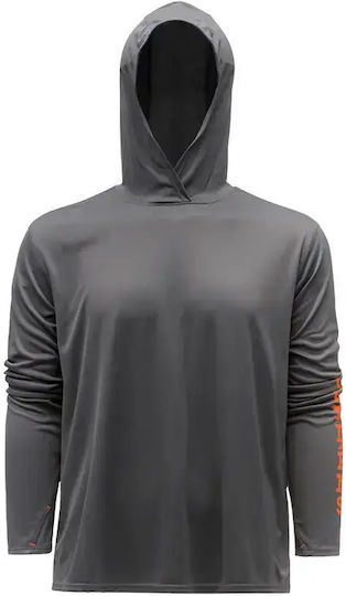 Риболовна блуза Grundens Tough Sun Hoodie Upf 50 Azure