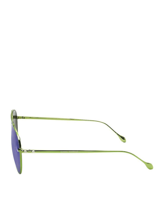 Isabel Marant Women's Sunglasses with Gold Frame and Green Lens