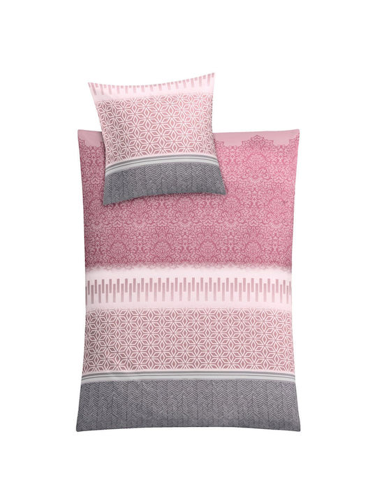 Kleine Wolke Duvet Cover Cotton Single 135x200 Estrella Pink