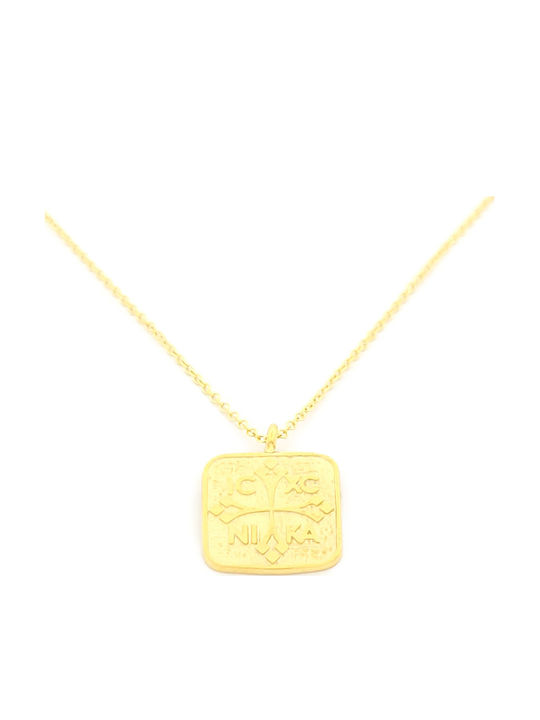 Kinder Amulett Kinder Amulet Doppelseitig Konstantin-Münze aus Gold 9K 110016