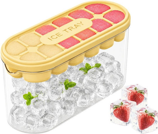Verk Group Ice Cube Mold Silicone with Lid Green