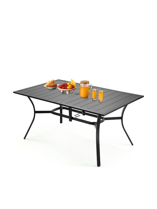 Tisch Stabil Schwarz 150x96x29cm
