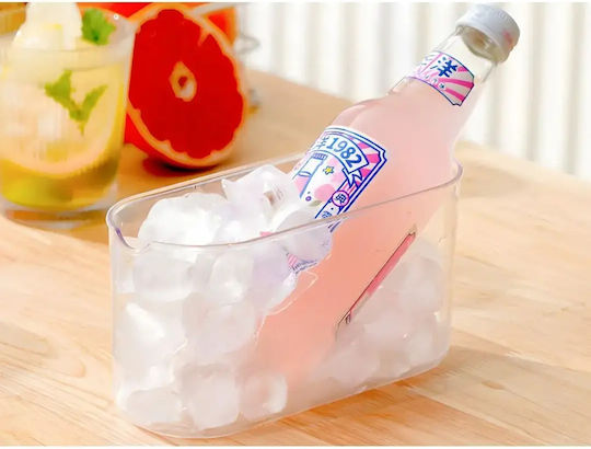Verk Group Ice Cube Mold Cube from Silicone with Lid Yellow
