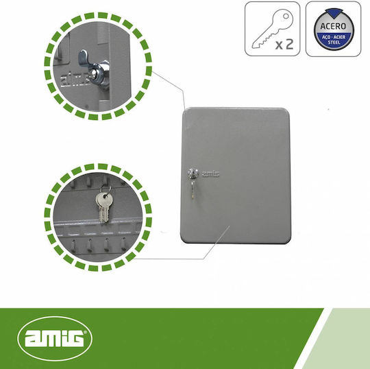 Amig 84 Hooks Key Hooks 30x24x8cm