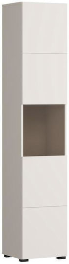 Κρεμαστή Βιτρίνα από MDF με Τζάμι & Φωτισμό Cashmere 39x35x194cm 11015839
