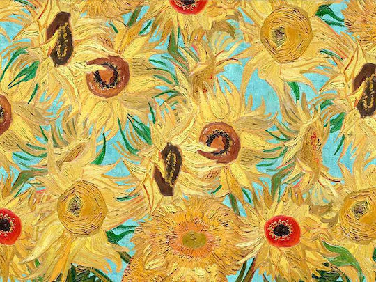 Poster Van Gogh Sunflowers Art109 40cm X 50cm Μαύρη Ξύλινη Κορνίζα-56098pd156657f55321