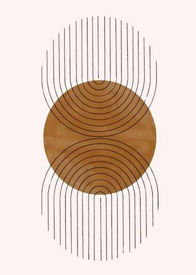 Poster Abstract Flow Pst185 40cm X 50cm Premium Μαύρο Ξύλινο Κάδρο-56148pd156615f55323