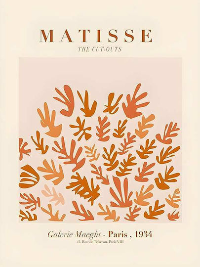 Poster Matisse Cut-outs Kunst070 40cm X 50cm Premium Schwarzes Hölzernes Gemälde