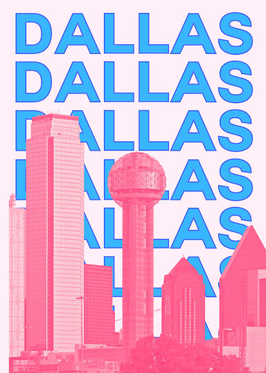 Poster Dallas Pop Art Pst25505 40cm X 50cm Κορνίζα Φυσικό Ξύλου Μπεζ 63379pd156117f55316