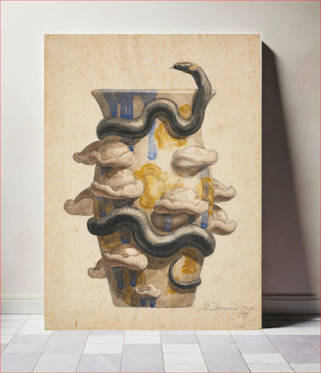 Vase Decorated Πλαστικός