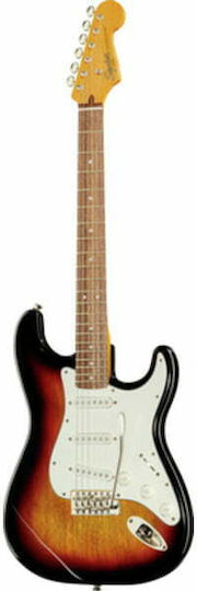 Squier Squier CV 60s Strat 3-SB Bundle Set Chitară Electrică Stratocaster cu SSS Configurație Doze 3-Colour Sunburst cu Husă