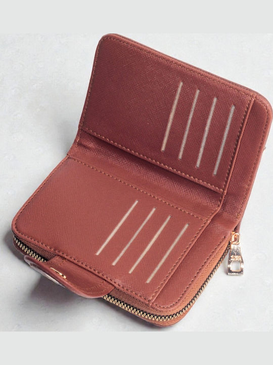 Kleines Damenbrieftasche Karten Braun